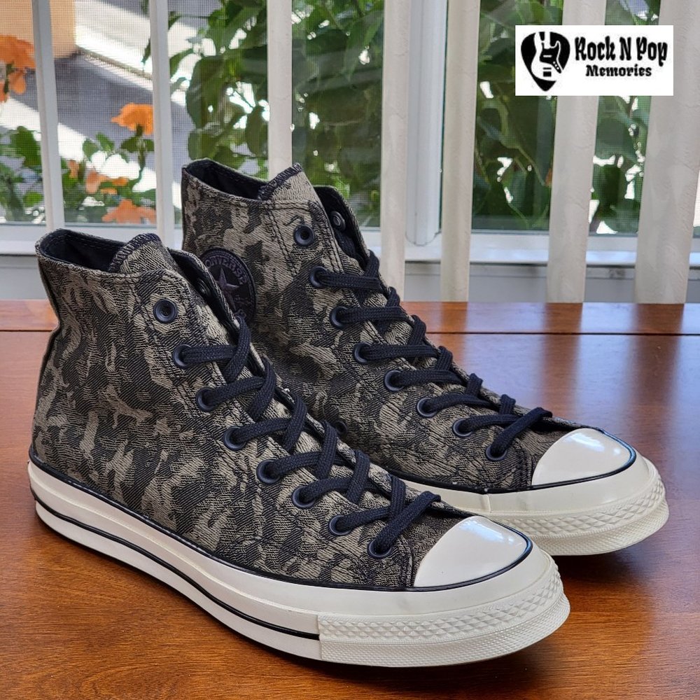 Converse Men's Chuck 70 Hi Camo Denim 163233C Field Surplus/Black/Egret Size 8.5